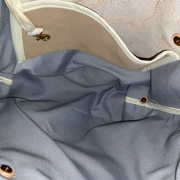 Birch White Leather Convertible Backpack Meanwhile back on the farm - Picture 5 of 5